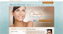 Desktop Screenshot of diazplasticsurgery.com